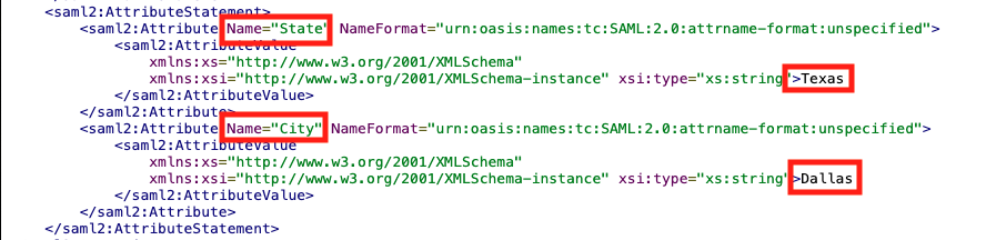 SAML Trace