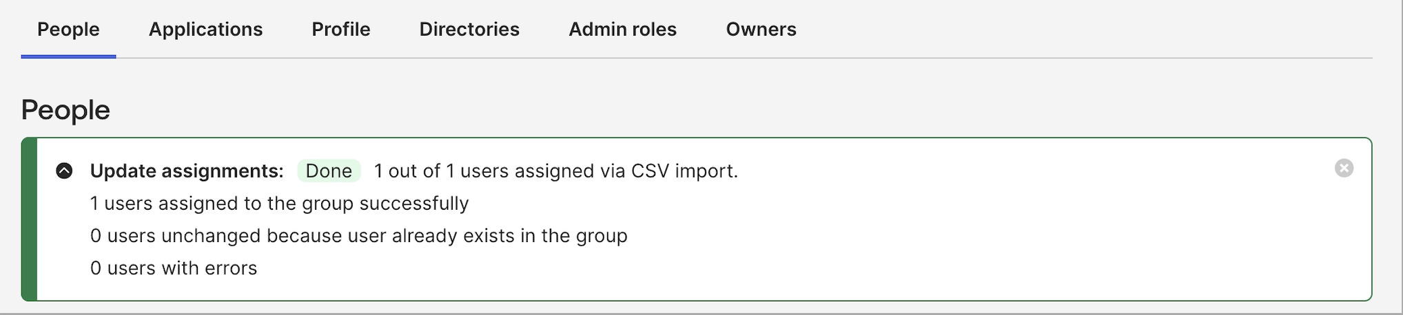 Update assignments: Done