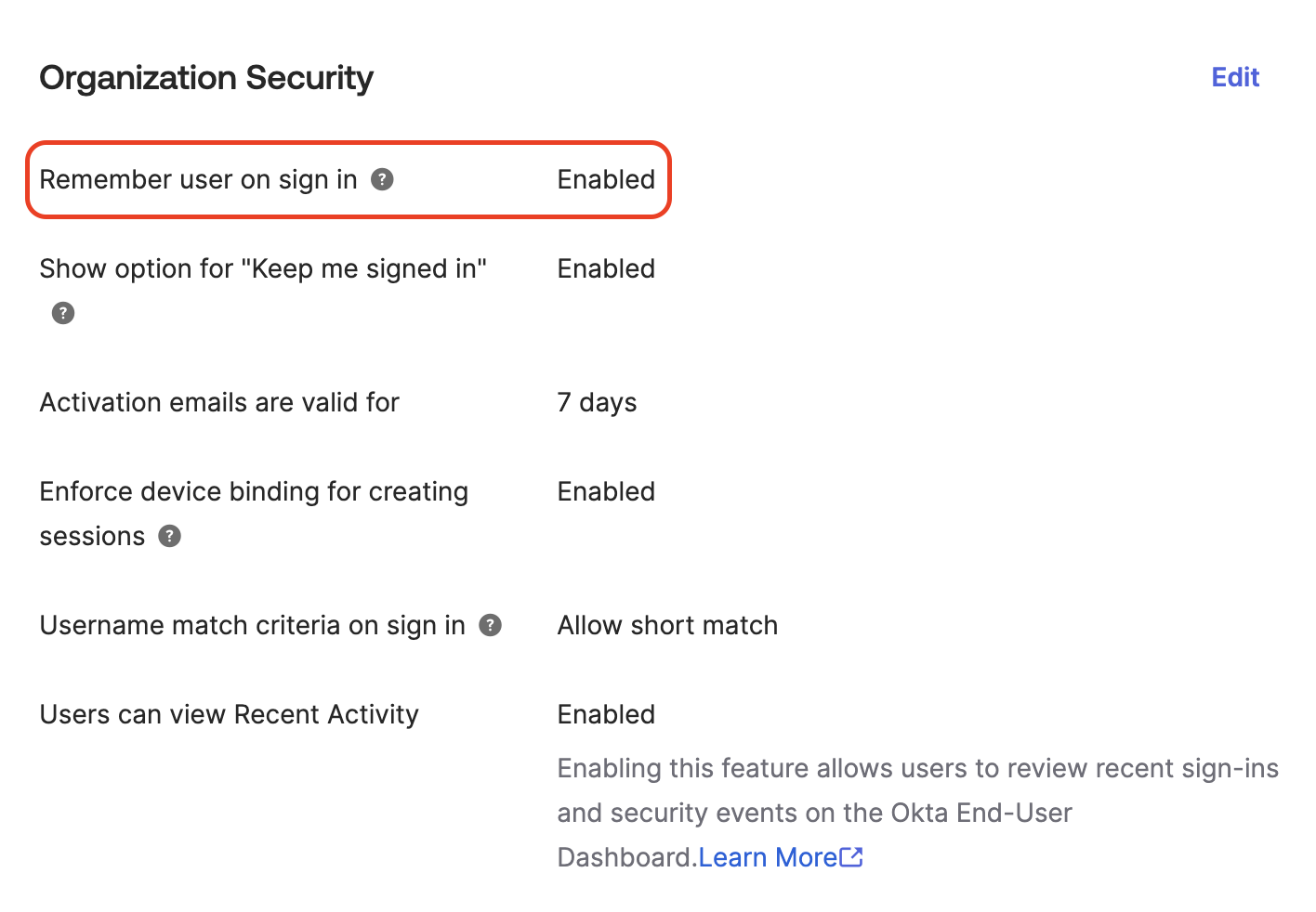 Organization security
