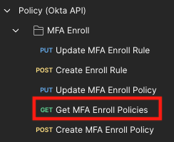 Multifactor Enrollment policy