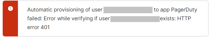 Screenshot of the HTTP error 401