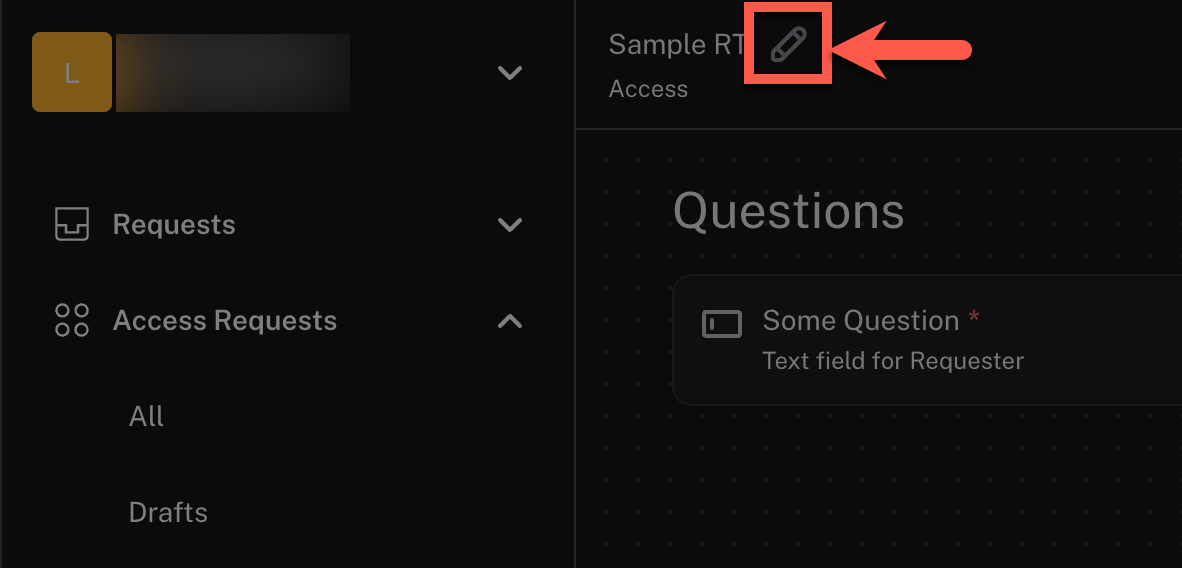 Edit Request Type