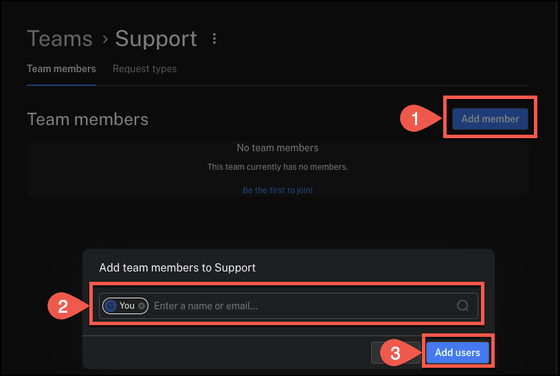 Add User to Team