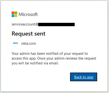 Approval Request Sent