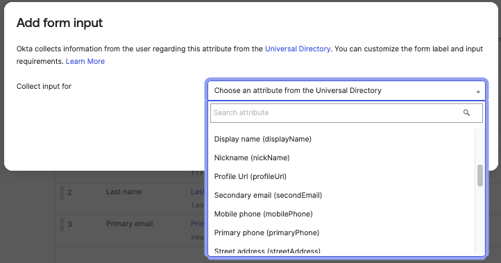 Add form input