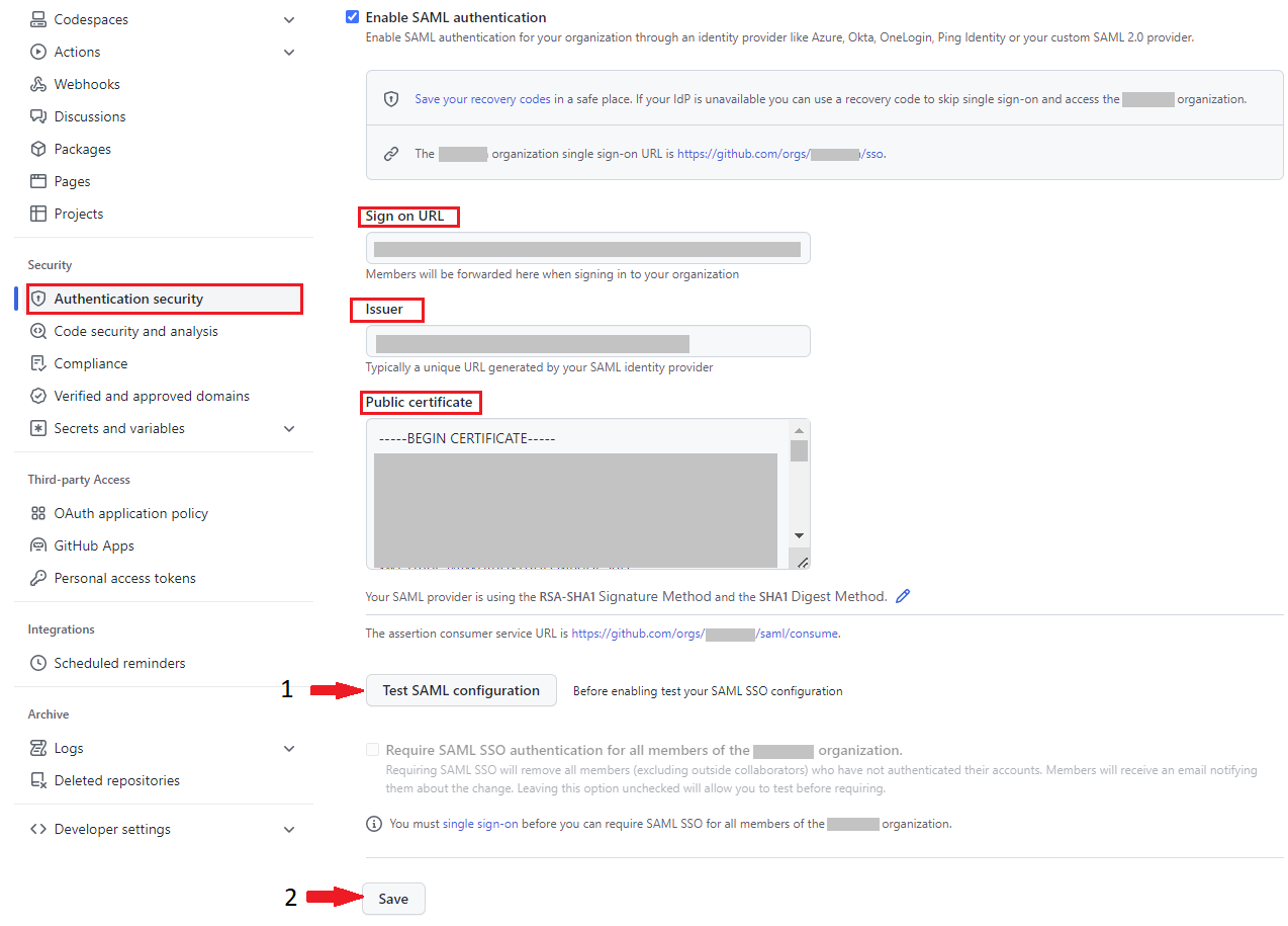 Authentication security