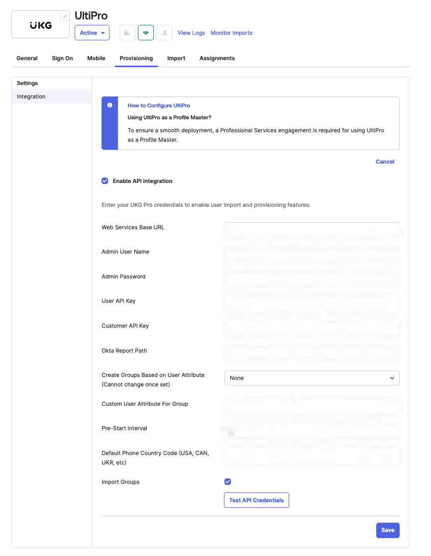 UltiPRo app