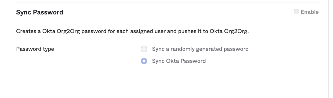 Sync Password