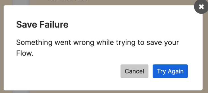 Save Failure