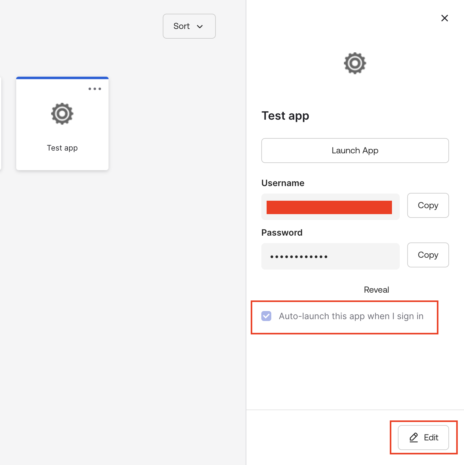Auto-launch this app when I sign in&nbsp;option