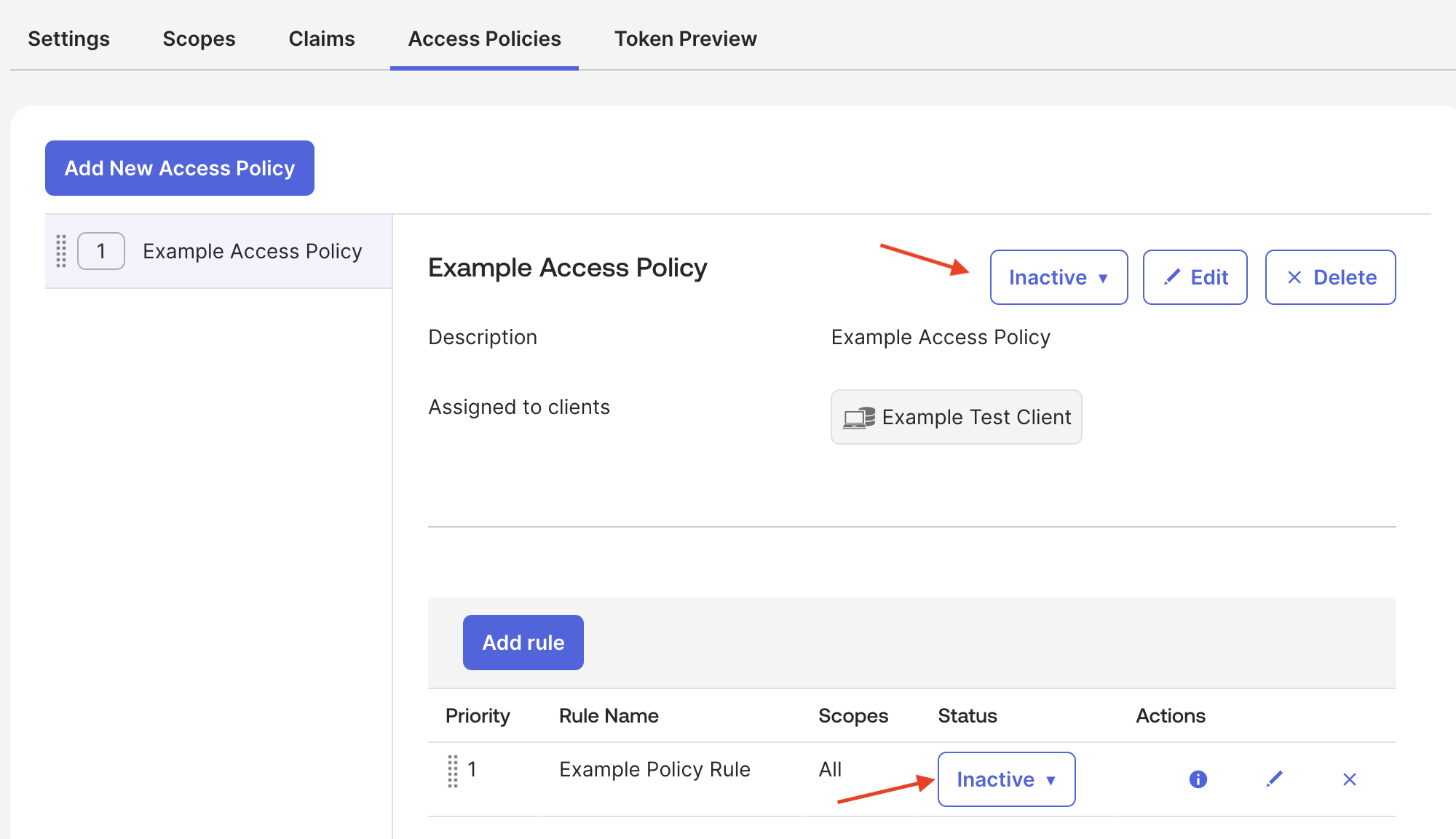Access Policy Rule