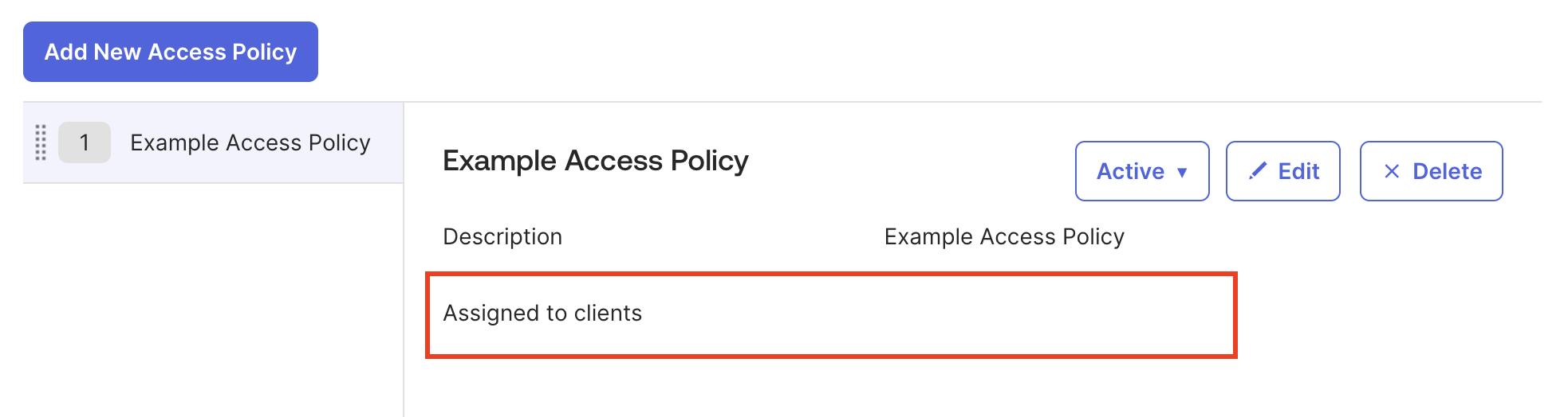 Access Policy
