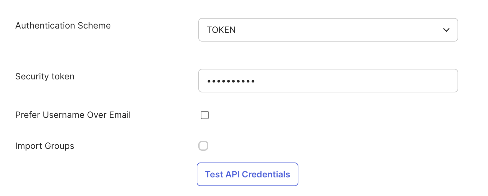 Test API Credentials