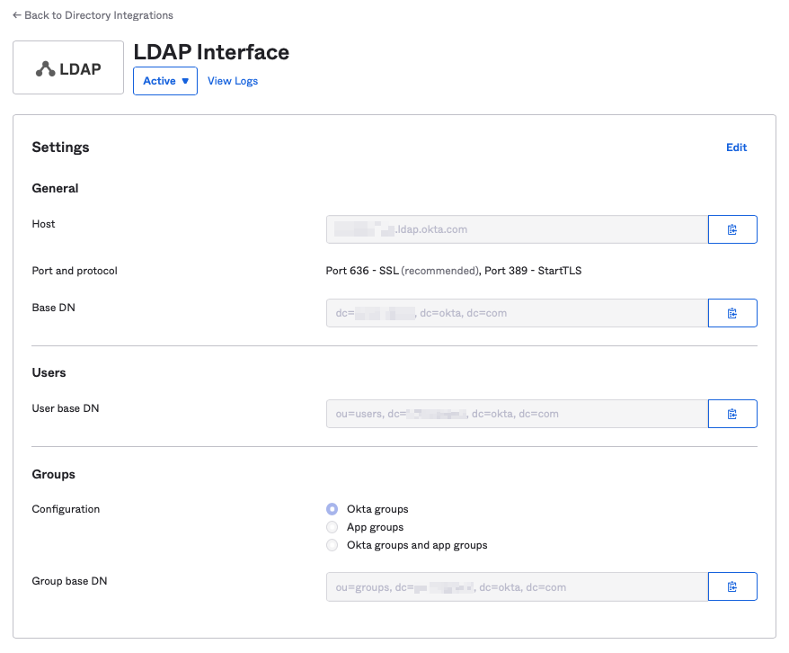 LDAP Interface