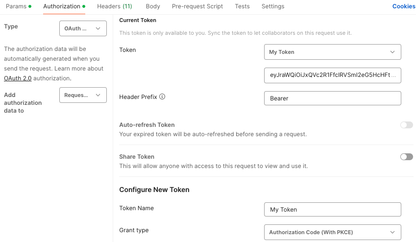Authorization Section