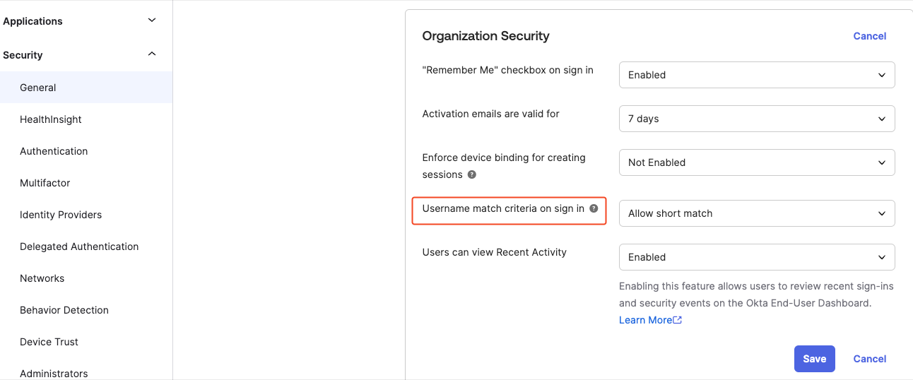 Organization Security