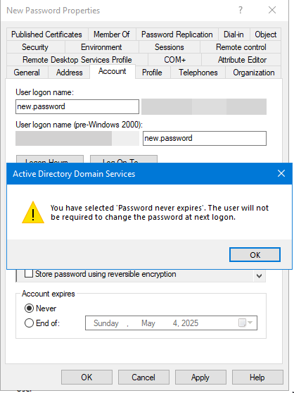 Warning Message