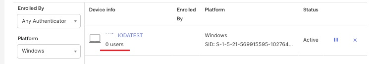 Device Access certificates are installed