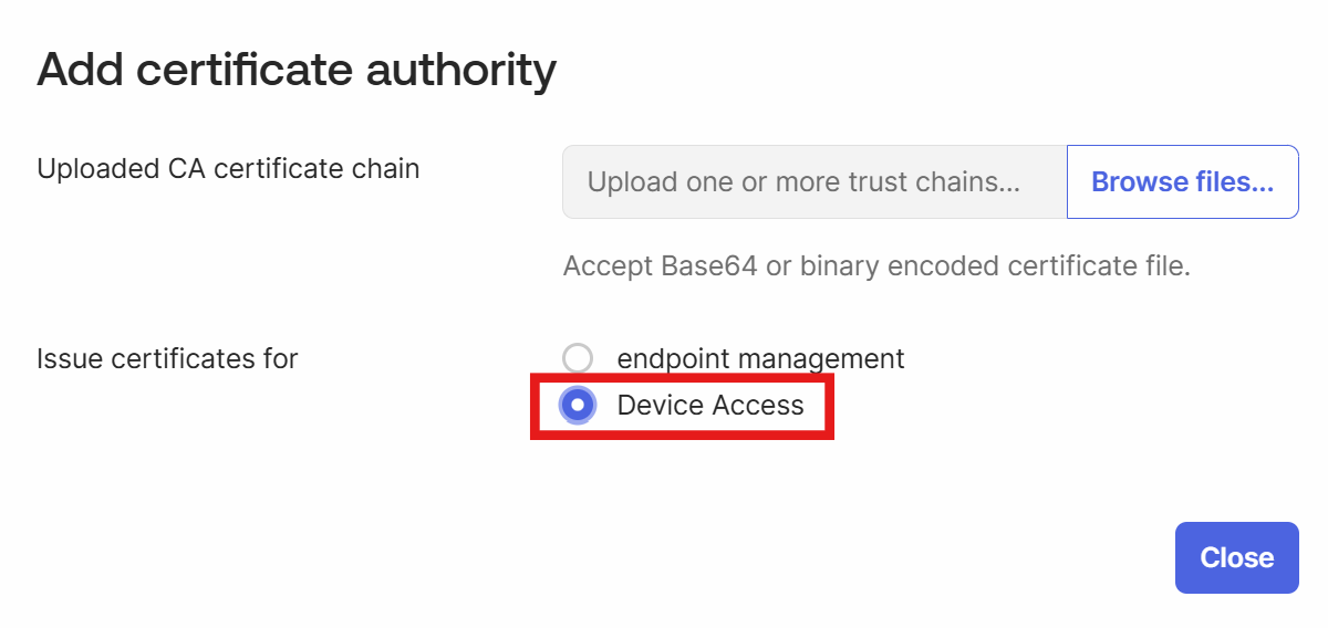 add certificate authority
