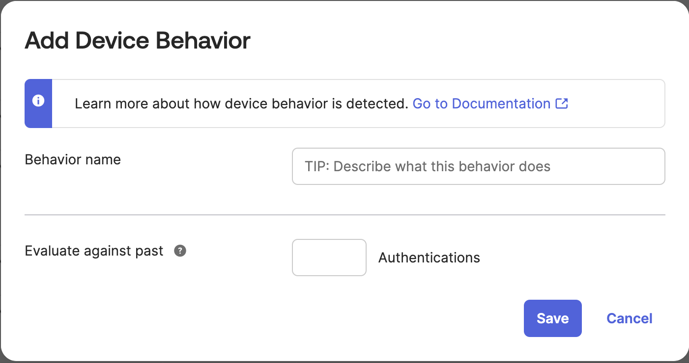 Add Device Behavior