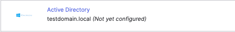 AD not configured