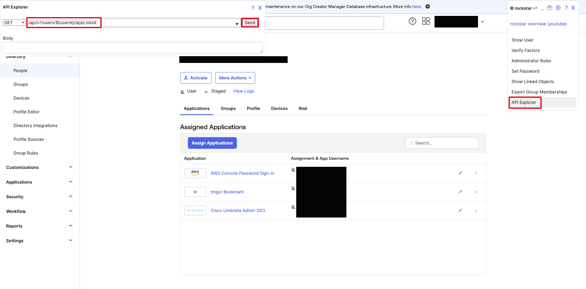 Okta Support - Generate Report of Assigned Applications for Staged or ...