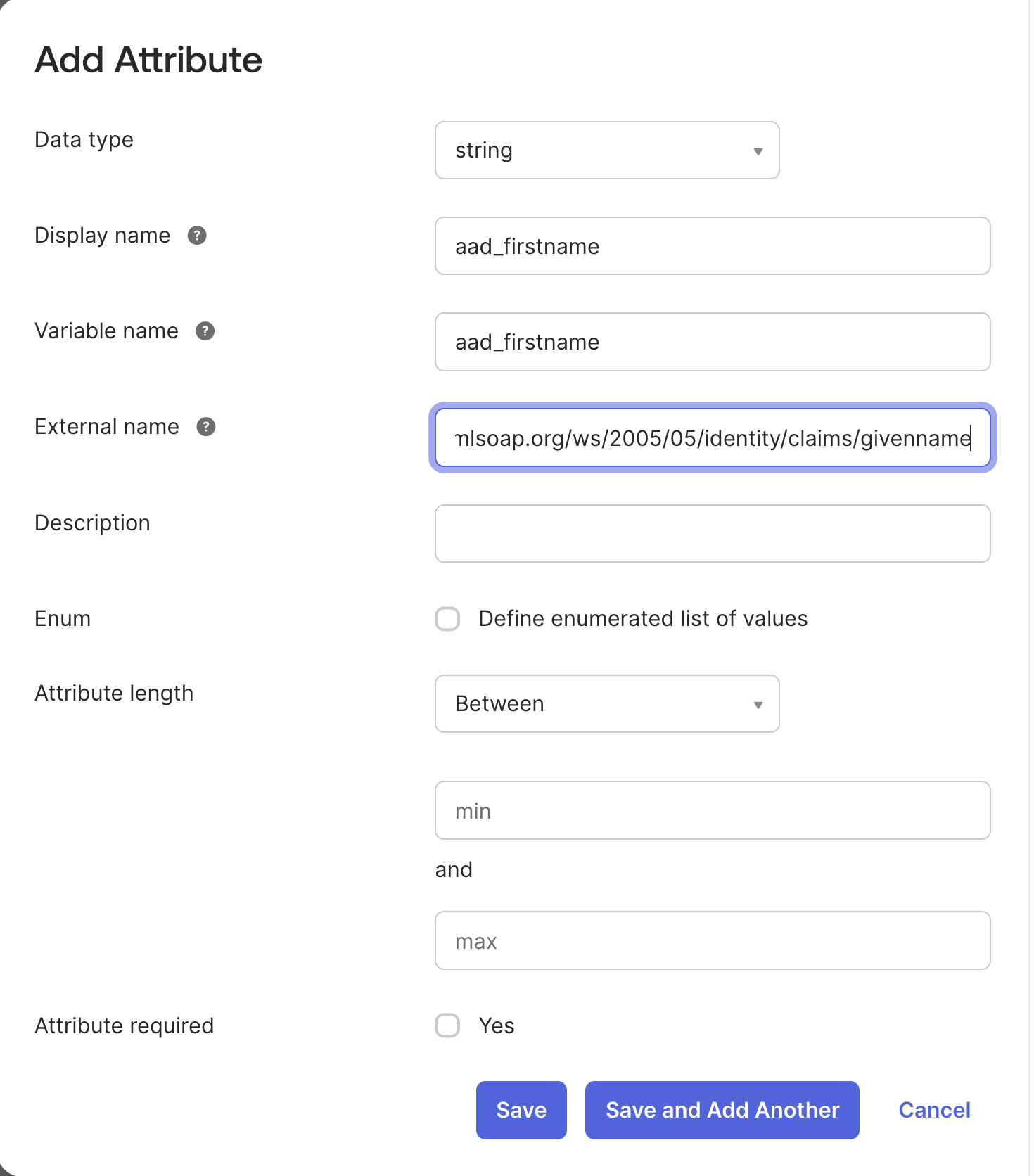 Add attribute