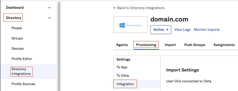 Directory&nbsp;Integrations
