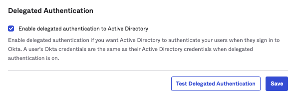 Delegated Authentication