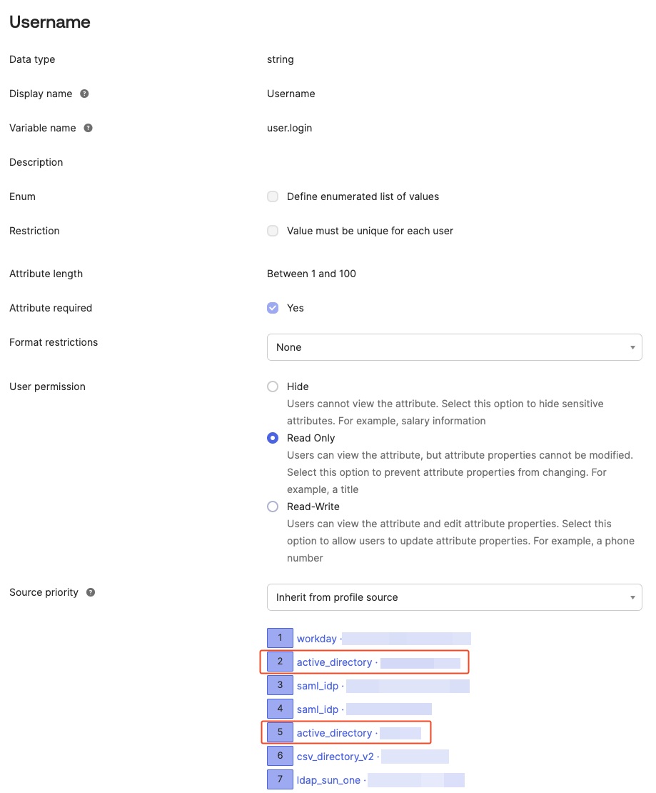 Profile source priority
