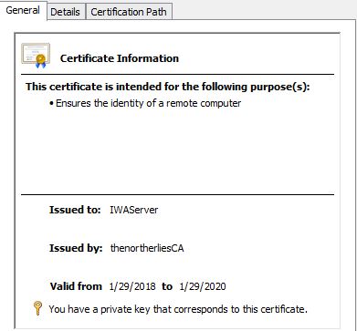 Certificate Information