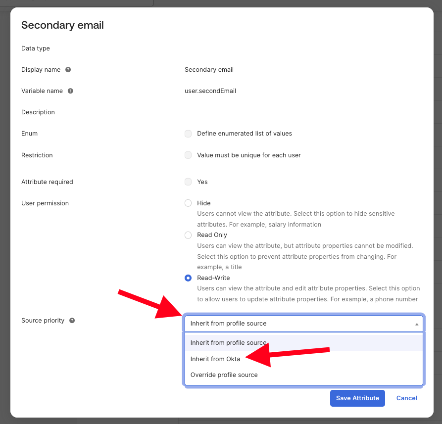 Secondary email