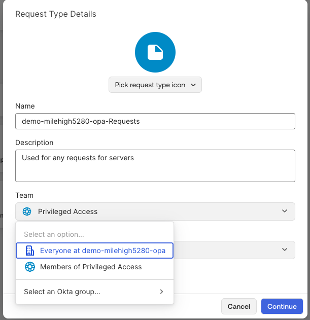 Request Type Details