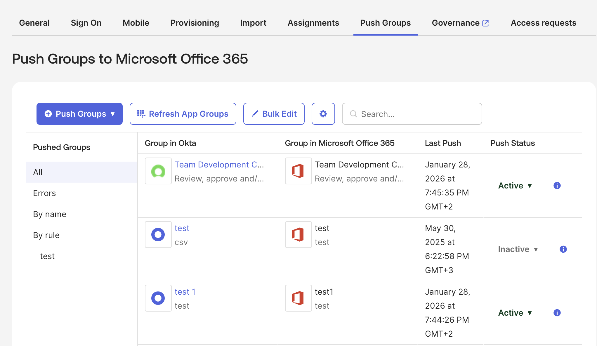 Refresh App Groups
