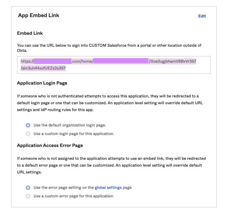 App Embed Link