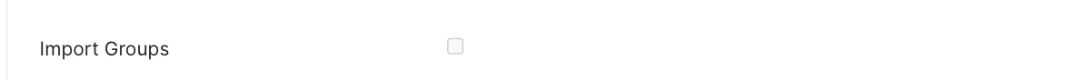 Import groups