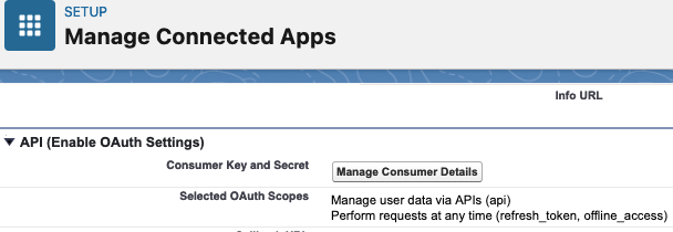 Manage Connected Apps