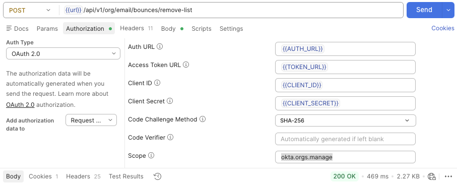 OAuth 2.0 Authorization