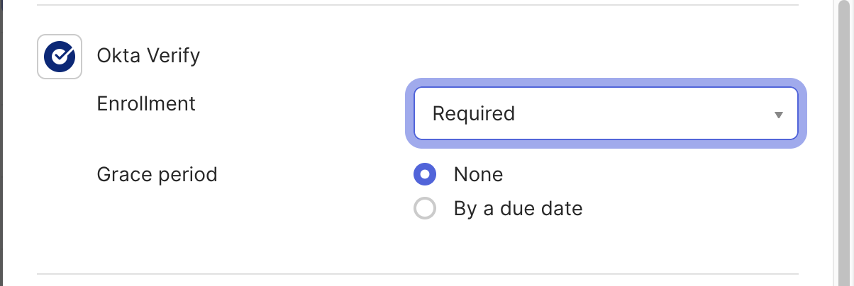 Okta Verify Required Enrollment