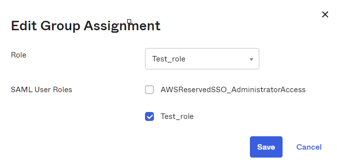 Edit group assignment