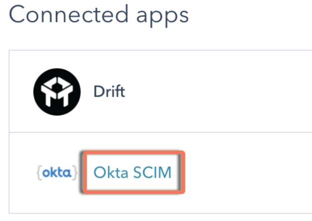Okta SCIM button