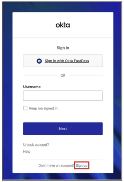 Sign-up Page