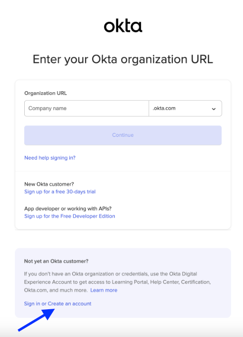 Sign up experience OHC