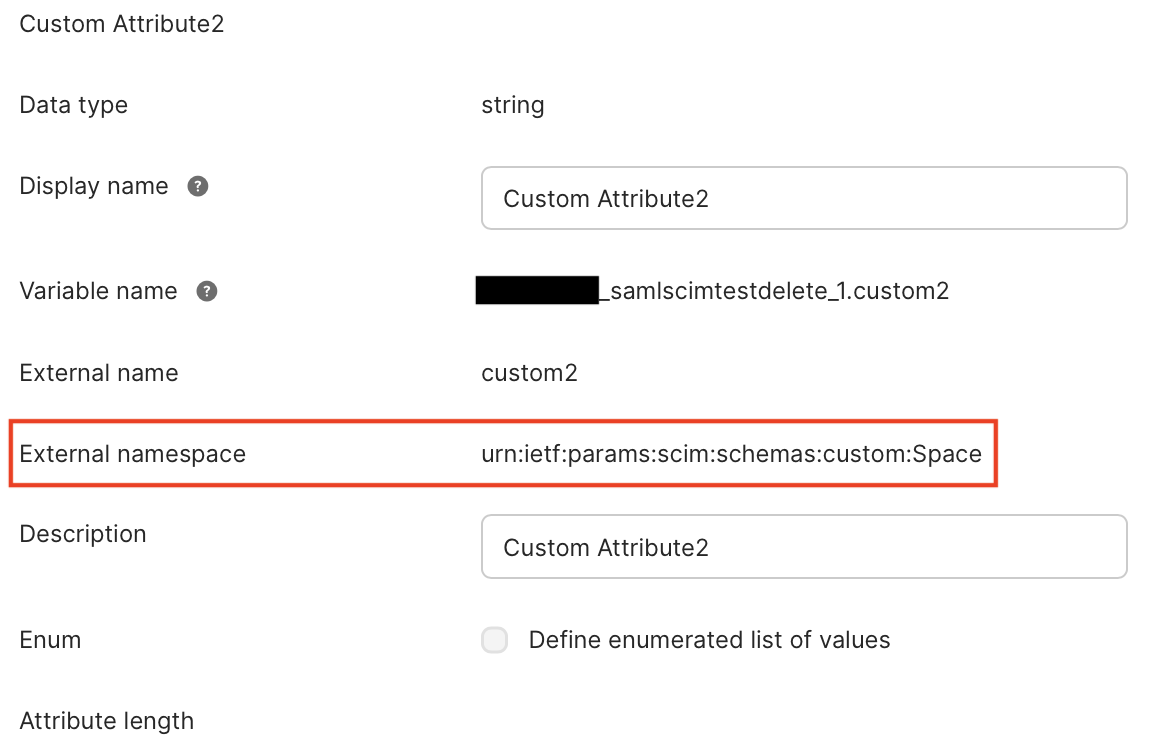 External namespace