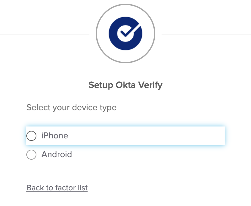 Setup Okta Verify