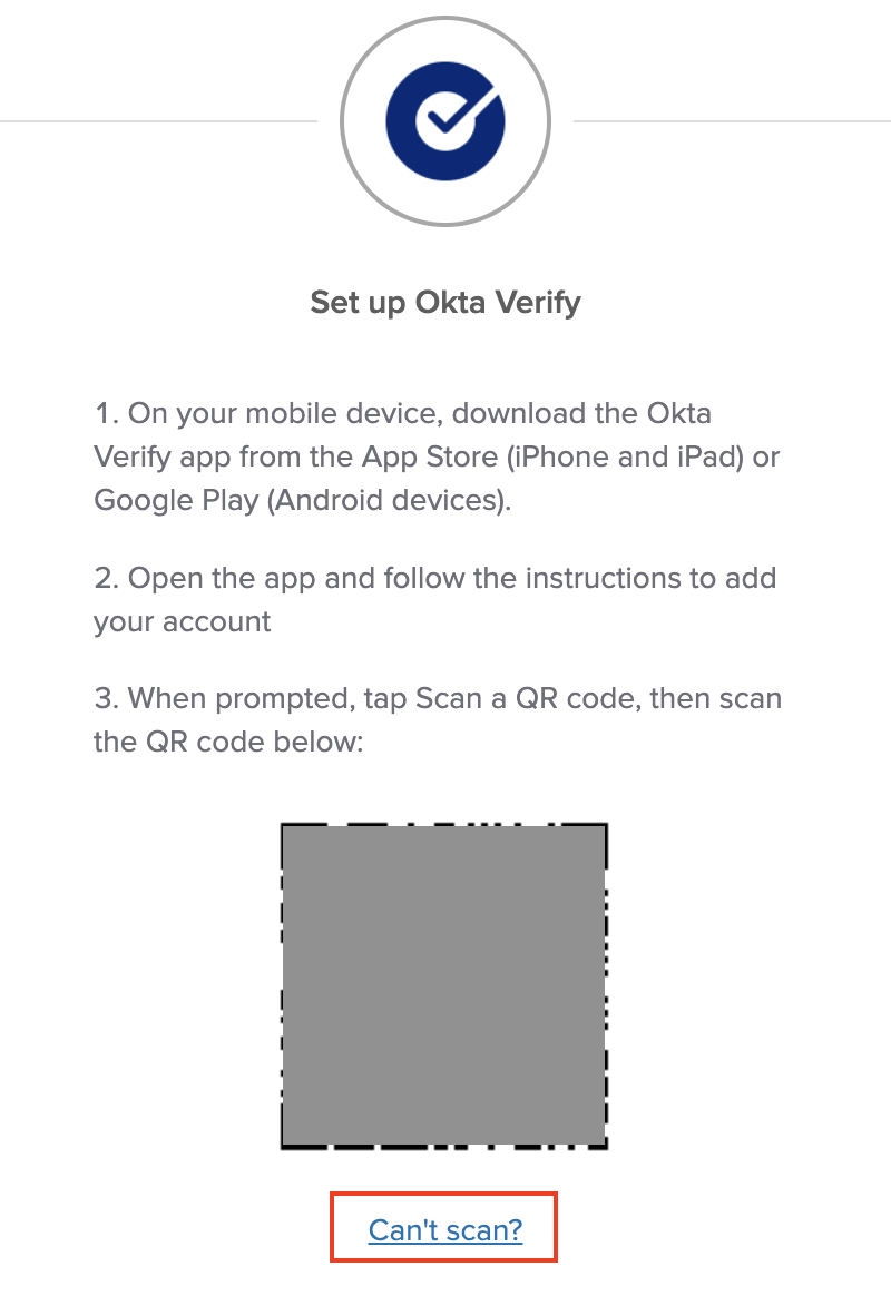 Set up Okta Verify