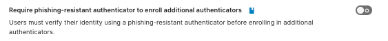 phishing-resistant authenticator enrollment