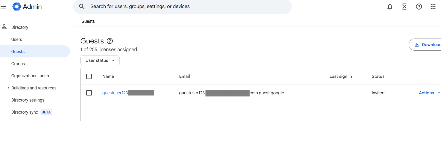 guest user account can be created without familyName