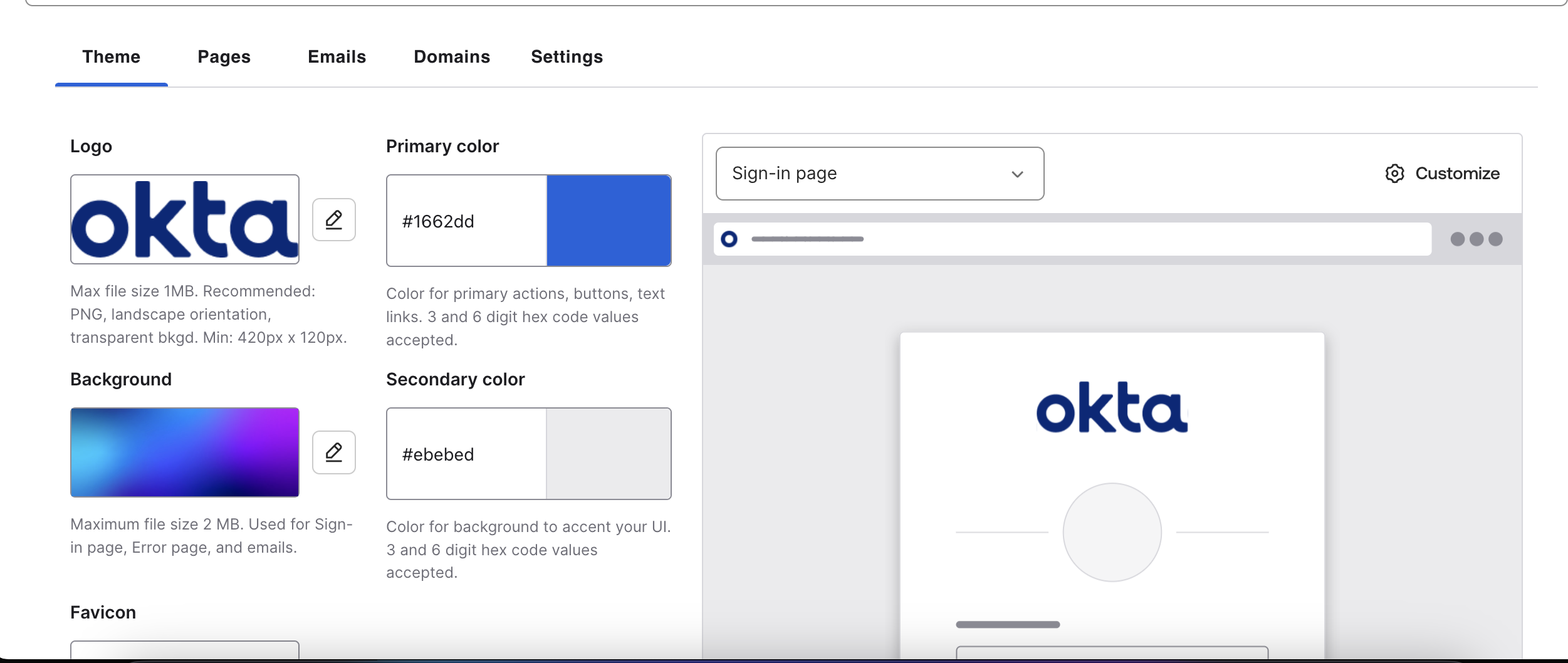 uploaded background is not displaying