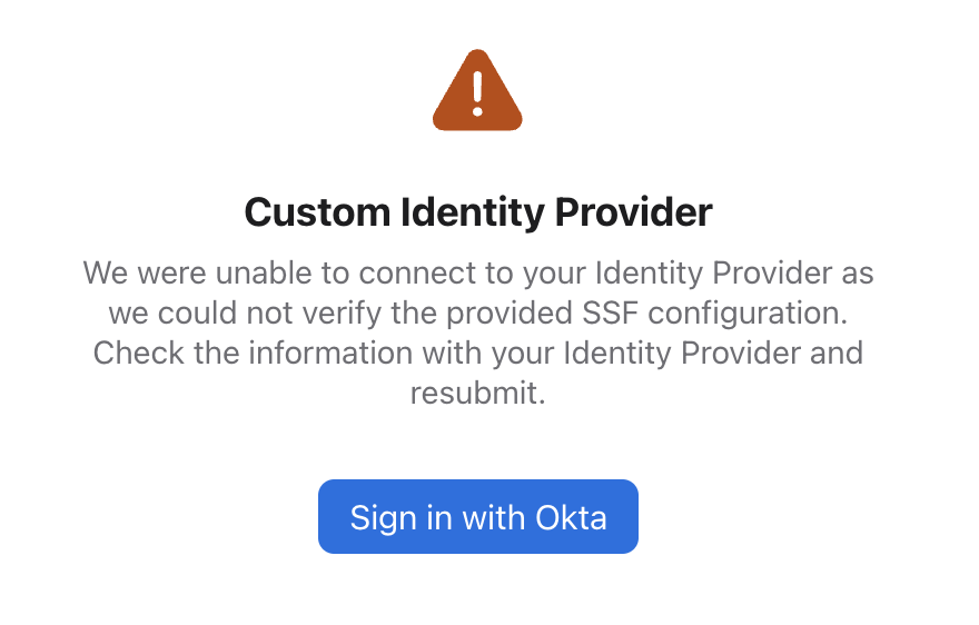 Custom Identity Provider